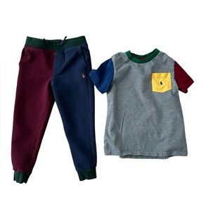 Colorful Kids' Outfit with Polo Logo size 6